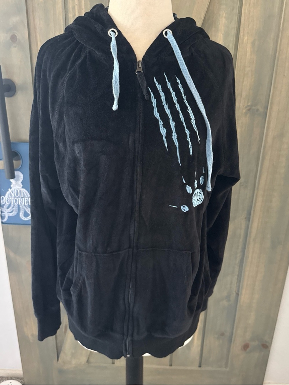 Disney Stitch Women's Full Zip Sweatshirt Hoodie Velvet XL